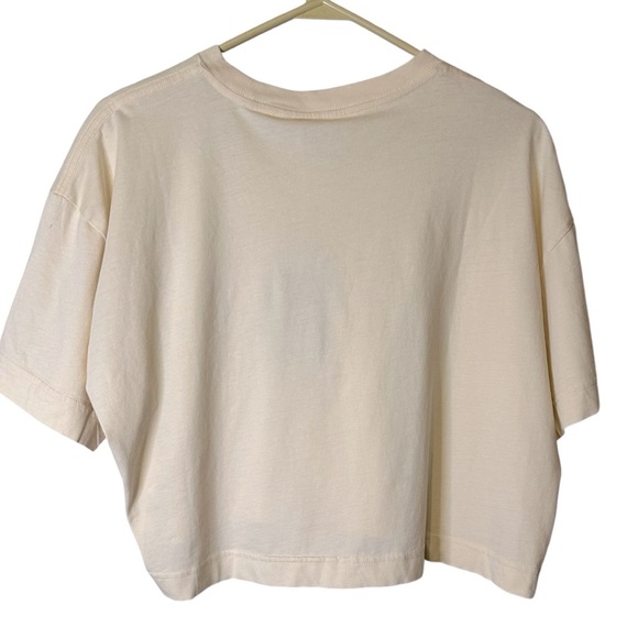 Everlane 100% Human‎ Graphic Way-Short Organic Cotton Tee Cropped NWT L Gorpcore - Picture 6 of 11